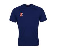 GN Matrix V2 Short Sleeve Junior Cricket T-Shirt - Navy - New for 2023 (11-12 Yrs)