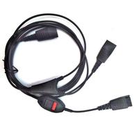 GN Netcom Y training QD cable w/ Toggle Mute Switch for Jabra Telephone Headsets