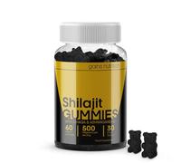 GN Shilajit Gummies | 60 High Strength Daily Gummies - 500mg Himalayan-Shilajit per Serving with Chaga & Ashwagandha | Gummys for Men & Women | Non-GMO, Gluten & Allergen Free