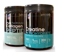 GN Strength and Support Bundle, Creatine Monohydrate 1kg and Bovine Collagen 700g, Powder, Joints, Skin and Tendons Support