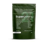 GN Super Greens 21 Powder (150g) with KSM-66 Ashwagandha, Actazin & Livaux Golden Kiwi, Alfalfa & More | Superfood - Pineapple Flavour Supergreens | Made in The UK