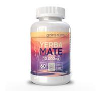 GN Yerba Mate | 60 Capsules - 500mg 20:1 Yerba-Mate Leaf Extract per Serving | High Strength Energy Boost | Non-GMO, Gluten & Allergen Free | Made in the UK