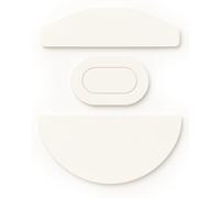 GNAFETS Replacement Mouse Feet, Skates Compatible with Corsair Katar Pro - Smooth Glide, Durable, White & Black Color, Pack of 2 (White)