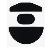 GNAFETS Replacement Mouse Feet, Skates Compatible with Corsair Katar Pro - Smooth Glide, Durable, White & Black Color, Pack of 2 (Black)