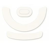 GNAFETS Replacement Mouse Feet, Skates Compatible with Corsair M75 - Smooth Glide, Durable, White & Black Color, Pack of 2 (White)