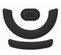 GNAFETS Replacement Mouse Feet, Skates Compatible with Corsair M75 - Smooth Glide, Durable, White & Black Color, Pack of 2 (Black)