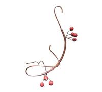 Gnaillxc Copper Wild Bird Feeder with Butterfly Design, Hangable Outdoor Feeder for Patio & Garden, Multifunctional Decorative Supply