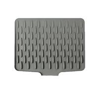 Gnaillxc Silicone Dish Drying Mat Non-Slip Heat Resistant Quick Drying Protector for Hot Pans Pots Kitchen Countertop Hob Cover