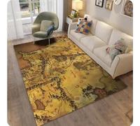 GNALEIEOG The Middle Earth Map Ring Pattern Area Rug Carpet For Living Room Bedroom Sofa Doormat Decor Floor Mat 200x300cm