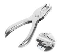 GNALIA 1 Piece Metal Hole Punch 3 mm Single Hole Punch Office Hole Punch High Performance Hole Punch for Paper Cards Thin Leather DIY Crafts (Argent)