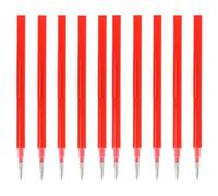 GNALIA Erasable Links Pen Refills, 10 Pieces Red Coloured Lead, 0.7 mm Tip Writing Height 13 cm, Compatible with Standard Lead Pens