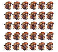 GNALIA Mini Hair Clips, Pack of 30, Small Hair Clips with Non-Slip Handle, 2 cm Long 1.5 cm Wide, Claw Clips in Tortoiseshell for Children and Adults