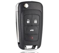 GNALIA Opel Corsa Key Shell: 1 Piece 4 Buttons Plastic and Metal for Astra Meriva Insignia Zafira Remote Control Car Replacement Cover