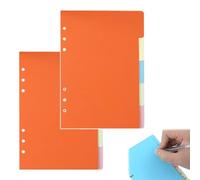 GNALIA Pack of 10 A5 Folder Dividers Index Dividers Coloured A5 Index Dividers Blank for Ring Binder Planner Notebook