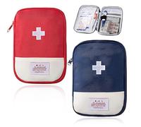 GNALIA Pack of 2 Medicine Bags, Travel Pharmacy Tas Che, Mini First Aid TA sche Empty Medicine Storage Bags Che Portable Medicine Case for Home School Office Outdoor Travel