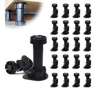 GNALIA Pack of 20 Kitchen Skirting Board Clips, Kickboard Brackets, Kitchen Pedestal Brackets, Bathroom Pedestal Brackets for Kitchen Plinth Clips for Sofa, Table, Bed (27 mm)