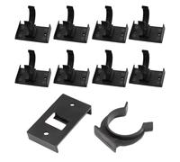 GNALIA Pack of 8 Kitchen Skirting Boards Clips Kitchen Base Kick Board Clips Robust Kitchen Kickboard Pegs Kickboard Holders with Mounting Bracket for 28-32 mm Kitchen Feet (27 mm)