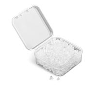GNALIA Silicone Earring Stops with Clear Closure Standard Size 1 Pack of 500 Pieces for Jewellery