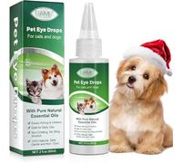 GNAPY 60ML Pet Eye Drops for Dog & Cat Relieve Eyes Itching & Irritation, Pink Eye & Allergies Symptoms Safe & Gentle Formula for All Animals