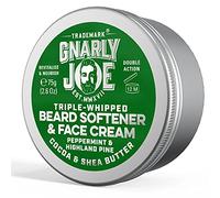 Gnarly Joe Beard Softener & Face Cream - 85ml Beard Softener for Men with Triple-Whipped Cocoa & Shea Butter - Natural Beard Moisturiser, Conditioner & Cream - Peppermint & Pine Scent - Made in UK