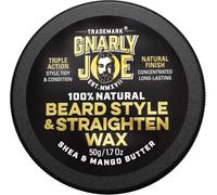 Gnarly Joe Beard Styling & Straightening Wax - 50g Strong Hold - Made in UK