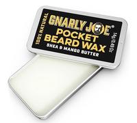 Gnarly Joe Pocket Beard Wax - 14g Natural Beard Wax for Men Strong Hold - Triple Action Beard Styling Balm & Conditioner - Straightens, Styles & Softens Beard, Grooming Wax - Made in UK