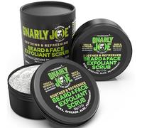 Gnarly Joe Refreshing Peppermint Beard and Face Exfoliant, Wash and Scrub. Gift Pack for Men (Two 50g Jars).