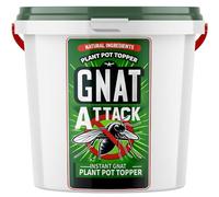 Gnat Attack Pot Topper 2L - Natural Gnats Killer For Indoor Plants in a Sturdy Plastic Bucket, Safe for Indoor and Outdoor Plants, Pet and Child-Friendly, Long-Lasting Protection