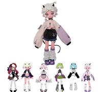 GNATAPIAY 1/12 BJD Dolls Blind Box,Kawaii BJD Dolls Devil Horns Series 1/12 Ball Jointed Doll Collectable Action Figure Posable Dress Up Doll for Girls Birthday Party Gift Toys