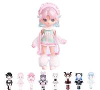 GNATAPIAY 1/12 BJD Dolls Blind Box,Kawaii BJD Dolls LIRORO Sweetheart Girl Series 1/12 Ball Jointed Doll Collectable Action Figure Posable Dress Up Doll for Girls Birthday Party Gift Toys