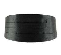 GNAUMORE Smoking Sash, Adjustable Satin Tuxedo Band, Adjustable Satin Tuxedo Belt, Men's Tuxedo Band, Solid Color Tuxedo Belt, Men's Tuxedo Sheath, Black, Circonferenza vita regolabile da circa 80 cm