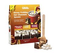 Gnaw Hot Chocolate Gift Set, Hot Chocolate Spoon Trio, Soft Centre Pudding Set, A Selection of Filled Milk Chocolate on Spoons with Marshmallows