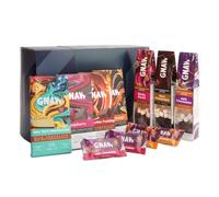 GNAW Luxury Chocolate Gift Hamper | Hot Chocolate Spoons | Large Chocolate Bars | Snack Bars | 11 Premium Chocolate Treats | Palm Oil Free | Single-Origin Colombian Cocoa | Made In The UK