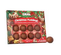 Gnaw Milk Chocolate Gift Set - Christmas Puddings with Sweet Dried Fruit Pieces, 8 Flavoured Treats - Perfect Christmas Chocolate Gift - Ideal Secret Santa Gift