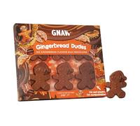 Gnaw Milk Chocolate Gift Set - Gingerbread Dudes Men Gift Set - 6 Flavoured Milk Chocolate Treats with Biscuit & Caramel - Perfect Christmas Chocolate Gift - Ideal Secret Santa Gift