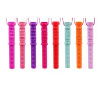 GNAWRISHING Chew Necklaces for Sensory Kids 8 Pcs Sensory Chewy Toys for Autism Girls, ADHD Toddler, Adult(8pcs Cylinder Shape for Girls)