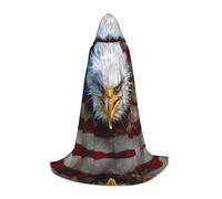 Gnbmvcc American Bald Eagle Halloween Hooded Cape Witch Adult/Kids Fancy Dress Costume For Masquerade, Halloween, Family Party