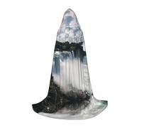 Gnbmvcc American Falls Halloween Hooded Cape Witch Adult/Kids Fancy Dress Costume For Masquerade, Halloween, Family Party