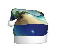 Gnbmvcc Beach Sunset Tranquil Adult Christmas Hats, Unisex Comfortable Christmas Costumes And New Year'S Festive Parties