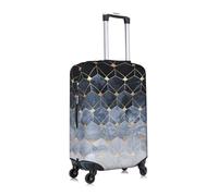 Gnbmvcc Blue Hexagons and Diamonds Travel Business Travel Suitcase Bag is Suitable for 18-32 Inch Suitcases.