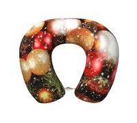 Gnbmvcc Christmas New Year Balls Memory Foam Travel Neck Pillow Car Office Essential Flight Pillows For A Long Hauls Sleeping Rest