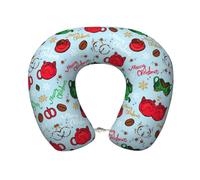 Gnbmvcc Christmas Tableware Memory Foam Travel Neck Pillow Car Office Essential Flight Pillows For A Long Hauls Sleeping Rest