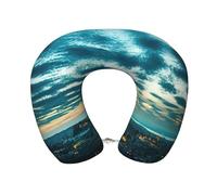 Gnbmvcc Cityscape Dusk Memory Foam Travel Neck Pillow Car Office Essential Flight Pillows For A Long Hauls Sleeping Rest