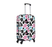 Gnbmvcc Cow Hide with Hearts Moo Love Travel Business Travel Suitcase Bag is Suitable for 18-32 Inch Suitcases.