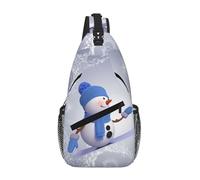 Gnbmvcc Cute Snowboard Snowman Men'S And Women'S Diagonal Chest Bag Shoulder Bag Travel Hiking Leisure Backpack
