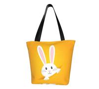 Gnbmvcc Easter Bunny Eggs Spring Flower Rabbit Ladies Shoulder Bag Handbag Shopping Bag, Daily Work, Fashion Personalized Travel Shopping Bag.