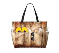 Gnbmvcc Fall Scene Women'S Oversized Beach Bag, Zipper Women'S Handbag. Travel, Shopping. Travel. Swimming Pool