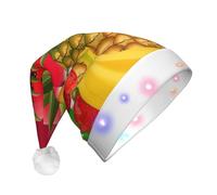 Gnbmvcc Fresh Juicy Fruits Pineapple Berries Watermelon Grape Orange Unisex Christmas Party Hat Classic Christmas Festive Holiday Gifts,Christmas Home Decor