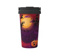 Gnbmvcc Happy Halloween 1 Car Travel Cup, Insulated Coffee Cup with Leak-Proof Cover-Travel-Car Coffee Cup-Stainless Steel Cup