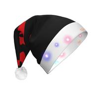 Gnbmvcc Heart Drawn In Lipstick Unisex Christmas Party Hat Classic Christmas Festive Holiday Gifts,Christmas Home Decor